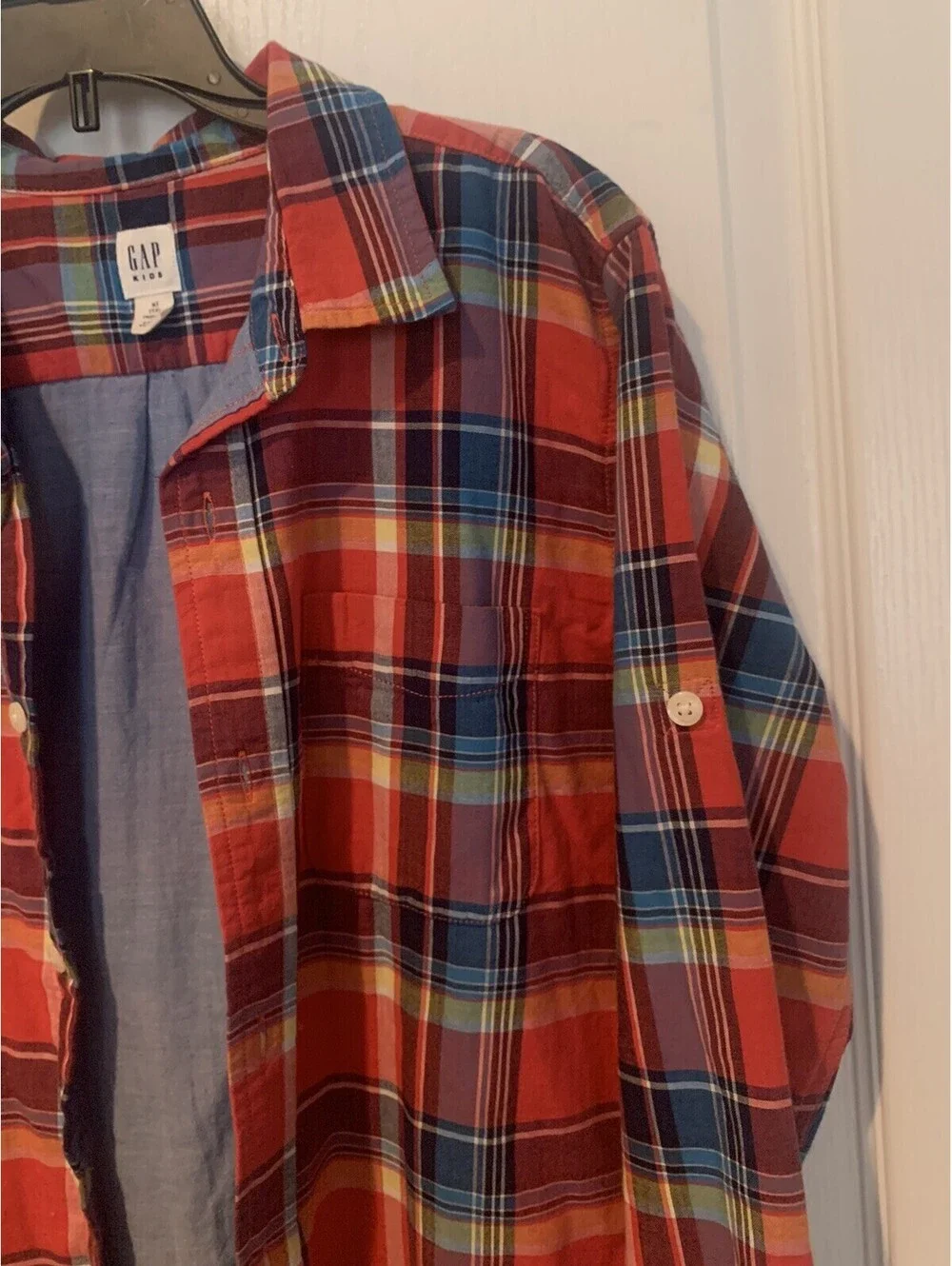 LOT Of 2 Gap Kids Button Down Size XL Long Sleeve Cotton Shirts